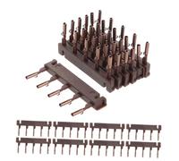 Generic 40pcs No-trace Hair Extension Buckles Kit with Snap Clips Brown Secondary Replacement Tools for DIY Seamless Real Human Hair Styling for Everyday and Special Events