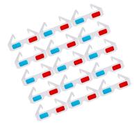 Generic 40pcs Paper 3d Glasses Anaglyph Glasses for Viewing 3d Magazines and Games Assorted Color Lightweight Festival Cinema Accessories
