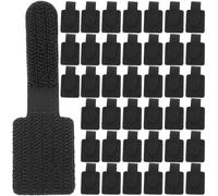 Generic 40PCS Self-Adhesive Cable Cord Organizer 3M Back Adhesive Reusable Cable Fastener Ties and Data Management Straps for Office and Home