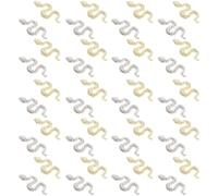 Generic 40pcs Snake Nail Charms for Women Zinc Alloy Nail Accessory Set Resistant to Rust Sturdy Creative Fashion Design for Parties at Home