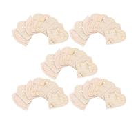 Generic 40pcs Unpainted Mini Fairy Door Set for Garden Trees and Indoor Decoration, Natural Wood Blanks Door and Mushroom Shapes, Miniature Craft Accessories for Birthday, Wedding, and