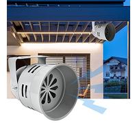 Generic 40W Motor Driven Alarm with Adjustable Angle and Loud Sound for Transport Vehicles and Small Machinery - Sturdy Metal and ABS Design (AC220V)