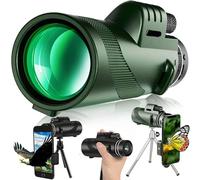 Generic 40X60 Monocular Telescope Compact Optical High Powered BAK4 Prism Monocular with Smartphone Holder Tripod HD Monocular Scope for Bird Watching Hunting Concert Travelling,A2