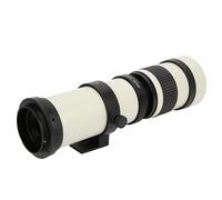 Generic 420-800mm Aperture F8.3 Full Manual Telephoto Lens for EF-S Mount Camera, Compact White Lens for Bird Watching, Aluminum Alloy Body