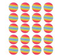 Generic 42mm Indoor Golf Rainbow EVA Practice Balls, 25pcs Soft Foam Lightweight Training Toy Balls for Safe Swing, Perfect for Kids, Pets & Beginners, Ideal for Home & Backyard Fun Sessions