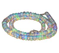 Generic 43pcs 5.5x2.5mm AAA Natural Ethiopian Opal Loose Beads - White Fire Opal Gemstone