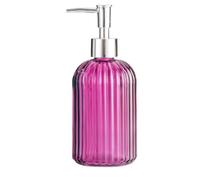 Generic 440ml Glass Refillable Pump Bottle Soap Dispenser with Press Pump, Modern Liquid Shampoo Dispenser for Bathroom and Kitchen Use