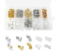 Generic 450Pcs Earring Backs Set - Anti-Loss Rubber Earring Stoppers, Comfortable Universal Fit for Most Stud Earrings