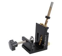 Generic 46 Pcs Pocket Hole Jig Kit, Adjustable Woodworking Jig with Stop Collar and 15 Degree Angled Drilling Guide for Cabinet Door Panel Furniture Joinery