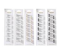 Generic 48 Pcs Pearl Hijab Pins, Scarf Clips For Women, Muslim Headscarf Safety Pins Set, Shawl Fixed In Gold, Silver, Black, White