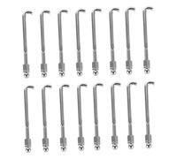 Generic 48pcs Banjo Hook Nut Banjo Hooks Banjo Tension Hooks Banjo Hook Brackets Banjo Hooks Accessories Banjo Hooks Adjustable Banjo Guitar Banjo Bracket Hooks Banjo Parts Silver Metal