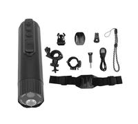 Generic 4K CMOS Sensor, 140° Wide Angle Lens, 10H Recording IP68 1200mAh 3 Light Modes Rechargeable WIFI Motorcycle Helmet Camera for Cars Bikes Motorcycles and Sports Helmets (Black)