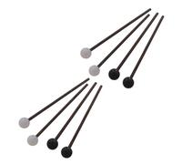Generic 4pairs Wooden Drum Mallets for Tongue Drum Xylophone and More Gentle Sound Comfortable Grip for Beginners and Students