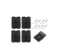 Generic 4Pcs/2Pairs Anderson Plug Connector 50A/120A Battery Charging Connectors High Current(Black 120A)