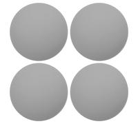 Generic 4pcs Adhesive Door Stoppers Wall Protector Bumper Door Handle Guard Round Gray Door Knob Shield Anti-Slam Pads for Home Wall Protection