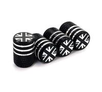 Generic 4pcs Aluminium Alloy Valve Stem Caps, Universal Fit for Cars, Trucks, Motorbikes, Bicycles, Black