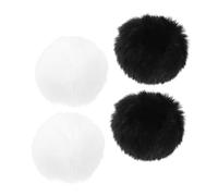 Generic 4pcs Artificial Pom Pom Balls with Convenient Pin Design for Clothing DIY, Soft and Comfortable Touch, Refined Texture and Elegant Appearance, for Occasions