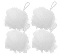 Generic 4pcs Bath Bouquet Cleaning Sponges Bath Sponge Facial Sponges Body Loofah Sponge Body Sponges Body Scrub Sponge Natural Loofah Sponge Body Scrubber Bath Mesh Pouf Ball White or