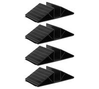 Generic 4pcs Black Triangle Dog Gate Reinforcement Fittings for Freestanding Pet Gate Support, Abs Material with Easy Installation and Odourless Design, for Home Decor and Isolation Fence