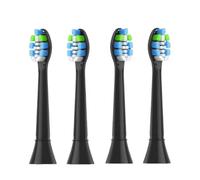 Generic 4pcs Brush Heads, Compatible with Philips, 3100 4100 4300 | 5300 5500 6100 9000, HX6250 HX6530 HX6730 HX6930, 2 Series, 3 Series(4pcs Black)