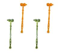 Generic 4pcs Calabash Gourd Shape Massage Hammers Back Scratchers in Assorted Colour, Multifunctional Pp Body Massage Tools to Regulate Muscle Contraction and Provide Random