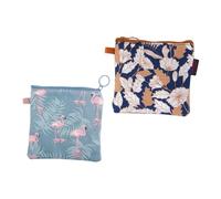 Generic 4Pcs Canvas Sanitary Napkin Bags for Women Menstrual Pad Pouches Multipurpose Storage for Tampons Nursing Pads with Creative Patterns Portable Travel Organizer