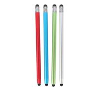 Generic 4pcs Capacitive Stylus Pen for Touch Screens with Double Sides Rubber Pen Head, Smooth Writing Experience, Magnesium Aluminum Alloy Body, for Tablet and Phone Drawing