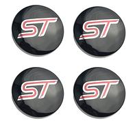 GÉNERIC 4Pcs Car Hub Centre Caps Wheel Centre Covers, for Ford ST Fiesta EcoSport Explorer Escort Kuga Focus 1 2 3 mk2 mk3 mk4 mk5 mk7 54mm 56mm 60mm Decoration Accessories,60MM-Red