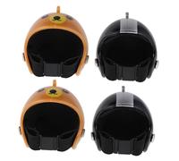 Generic 4pcs Chicken Helmet Hats for Small Pets Safety Headgear for Hens Unique Animal Accessories Versatile Design for Outdoor Use for Chickens and Birds