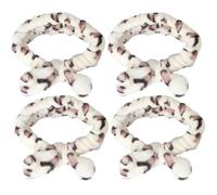 Generic 4pcs Coral Fleece Head Band for Skin Care, Face Washing Headband to Keep Hair from Face, Chic and Fashionable Hair Accessory for Women