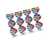 Generic 4pcs Dna Double Helix Molecular Structure Model Educational Science Kit for Biology Learning Teaching Tool Classroom and Home Use
