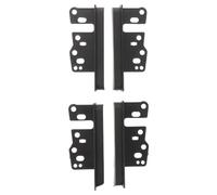 Generic 4pcs Double Din Radio Installation Trim Bezel Brackets Car Stereo Mounting Frame Kit Compatible with Toyota Corolla Sedan Previa for Vehicle Dash Electronics Accessories