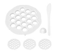 Generic 4pcs Dumpling Maker Mold Set with Press Small White Dough Wrapper Tool for Meat Dumplings Ravioli Pierogi - for Home Cooking