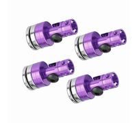 Generic 4PCS Durable Aluminum Magnetic Body Post Mount for SCX10 4WD 1:10 Electric RC Car Black Yellow Purple (Purple)