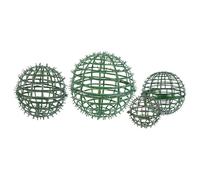 Generic 4pcs Green Plastic Flower Arrangement Rack for Living Room and Wedding Party, Firm and Sturdy Decorative Grass Ball Shelf, Elegant and Fresh Style