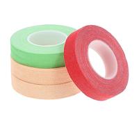 Generic 4pcs Guzheng Tape Sealant Duct Injector Adhesive Ring Thimble Tack Two Banjo Nail Covers Applicator Handlebar Tubeless Electric Kit Glue Tape Nail Tape Finger Tapes for Pipa Cotton