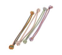 Generic 4pcs High Elastic Hair Tie Hair Rope Knotted Hair Ties Elastic Ponytail Holder Hair Tie Bracelets for Women Hair Bands Bulk Hair Bows Hair Ribbon Hair Elastics No Damage Cloth