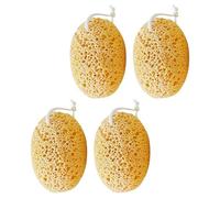 Generic 4pcs Honeycomb Bath Sponge Exfoliating Shower Scrubber for Gentle Deep Cleansing and Skin Care Soft Body Scrubbers with Hanging Ring for Men Women and Portable Lightweight Design