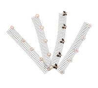 Generic 4pcs Invisible U-Shape Hair Clips Set Pearl, Rhinestone Flower and Heart Charms, Stretchable Invisible Hair Pins for Women’s Bangs Fixing and Hairstyle Styling