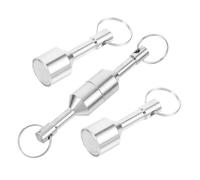 Generic 4pcs Jewelry Test Tool Keychain Magnet Tester for Jewelers and Hobbyists Silver Elegant Stylish Material Detection Precise Detection Calibration Weight Investment Verification