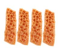 Generic 4pcs Lifelike Simulation Food Prop for Restaurant Display Photography Sturdy Build with True to Details for Kitchen Decor