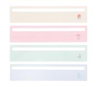 Generic 4pcs Mahjong Line Reader Plastic Overlays for Dyslexia Reading Tools, 6.2x1.4 Inch Guided Reading Bookmarks Visual Alignment and Reducing Skipping Issues, for Beginners Using