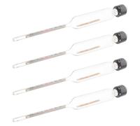 Generic 4pcs Milk Testing Hydrometer for Accurate Dairy Measurement with Glass Construction Suitable for Cow Milk Measuring Model 15-45 Random Color
