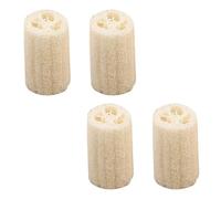 Generic 4pcs Natural Loofah Bath Brush with Comfortable Touch for Deep Skin Cleaning and Exfoliating Yellow Loofah Body Wipe for Bath and Shower Use