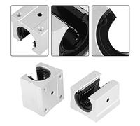 Generic 4pcs Open Type Linear Block Bearings SBR20UU Precision Sliding Blocks for 3D Printer CNC Machines 20x39x11mm Aluminum Alloy