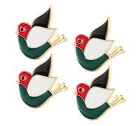 Generic 4pcs Palestinian Brooch Waving Flag Pins for Clothing National Badge for Celebrations Stylish Accessories for Parties and Events Craftsmanship