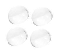 Generic 4pcs Paperweight Glass Hemisphere Sewing Paperweights for Cutting Fabric Cloth Dressmaking Pattern Making Weights Fabric Weights for Pattern Cutting Paper Weight Transparent