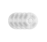 Generic 4pcs Pet Cat Water Fountain Filters Resin Activated Carbon Replacement Filters for Flower Water Dispenser, Fits, HOMMI, ISYOUNG, KOALAD, Great for Improving Quality (White)
