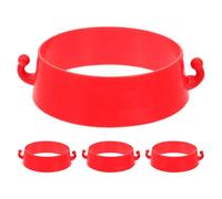 Generic 4pcs Plastic Traffic Cone Chain Connector Rings Kit for Safety Cones with Easy Installation, Versatile Use, for Traffic Control and Road Construction