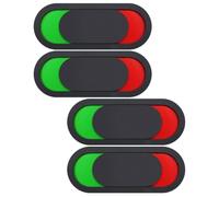 Generic 4pcs Privacy Slider Door Signs Vacant Occupied Indicator for Office Home Restroom Conference Room 6x15cm Black Silent Status Switch Signs